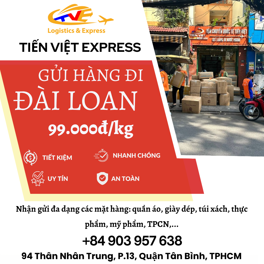 Gửi hàng đi Đài Loan - Tiến Việt Express